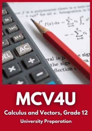 MCV4U Calculus And Vectors (Grade 12)